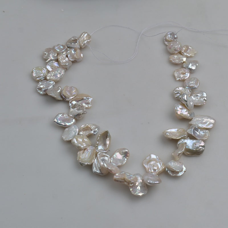 Baroque special-shaped beads natural freshwater large petals pearl necklace work in progress DIY handmade materials jewelry accessories