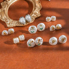 The best-selling Baroque pearl stud earrings S925, with pure silver needles, feature a fashionable and niche design for commuters, giving them an irregular and high-end feel