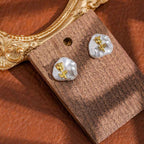 The best-selling Baroque pearl stud earrings S925, with pure silver needles, feature a fashionable and niche design for commuters, giving them an irregular and high-end feel