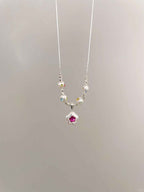 Going Viral! Flower - Pendant Pearl Necklace, with Soaring Popularity