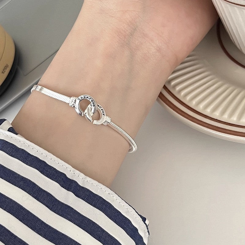 [Special Offer Products] Natural Irregular Pearl S925 Sterling Silver Bracelet Women's Beaded Crushed Silver Cold Wind Niche Temperament Versatile Jewelry