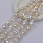 New product Big Baroque special-shaped mermaid pearl white gold purple natural freshwater pearl DIY necklace work in progress