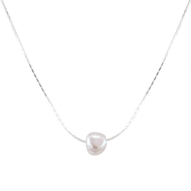 [Special Offer Products] 2022 New Niche Design Minimalist Pearl 925 Sterling Silver Clavicle Chain Temperament Premium Necklace
