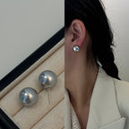 [Special Offer Products] 925 Silver Needle INS Star Same Pearl Stud Earrings Women's Simple Retro Temperament Versatile Earrings Niche Earrings