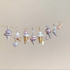 European and American new pearl ice cream necklace niche dly pendant necklace collarbone chain electroplated 18k gold