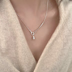[Special Offer Products] Freshwater Pearl Necklace Light Luxury Niche Premium Design Clavicle Chain New Popular Simple Temperament Necklace