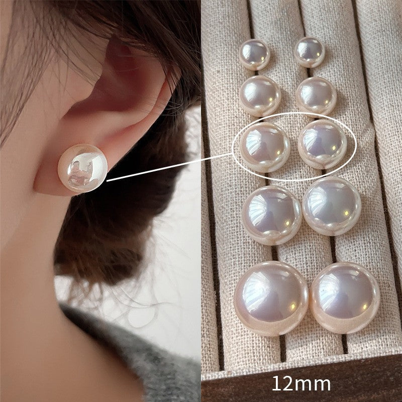 [Special Offer Products] 925 Silver Needle INS Star Same Pearl Stud Earrings Women's Simple Retro Temperament Versatile Earrings Niche Earrings