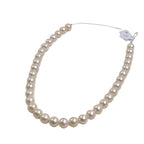 Freshwater Edison pearl necklace 11-13mm near-round strong light and flaws, high-end pearl necklace extra large work in progress