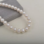 9-10Mm large pearl mother chain work in progress Natural freshwater pearls Near round loose beads DIY jewelry accessories round beads