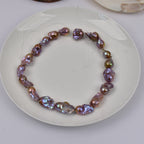 New product Big Baroque special-shaped mermaid pearl white gold purple natural freshwater pearl DIY necklace work in progress