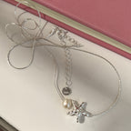 [Special Offer Products] New Silver-plated Starfish Pearl Necklace Women's Premium Design Light Luxury Small Starfish Texture Pentagram Clavicle Chain