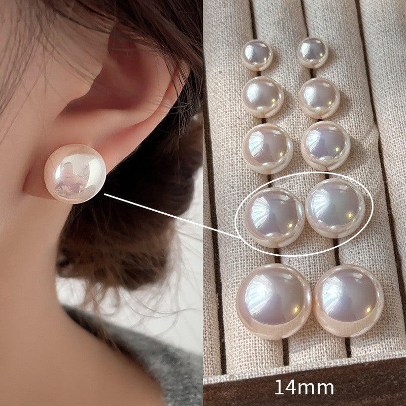 [Special Offer Products] 925 Silver Needle INS Star Same Pearl Stud Earrings Women's Simple Retro Temperament Versatile Earrings Niche Earrings