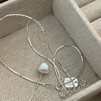 [Special Offer Products] 2022 New Niche Design Minimalist Pearl 925 Sterling Silver Clavicle Chain Temperament Premium Necklace