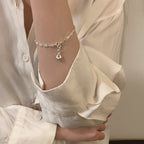 [Special Offer Products] Natural Irregular Pearl S925 Sterling Silver Bracelet Women's Beaded Crushed Silver Cold Wind Niche Temperament Versatile Jewelry