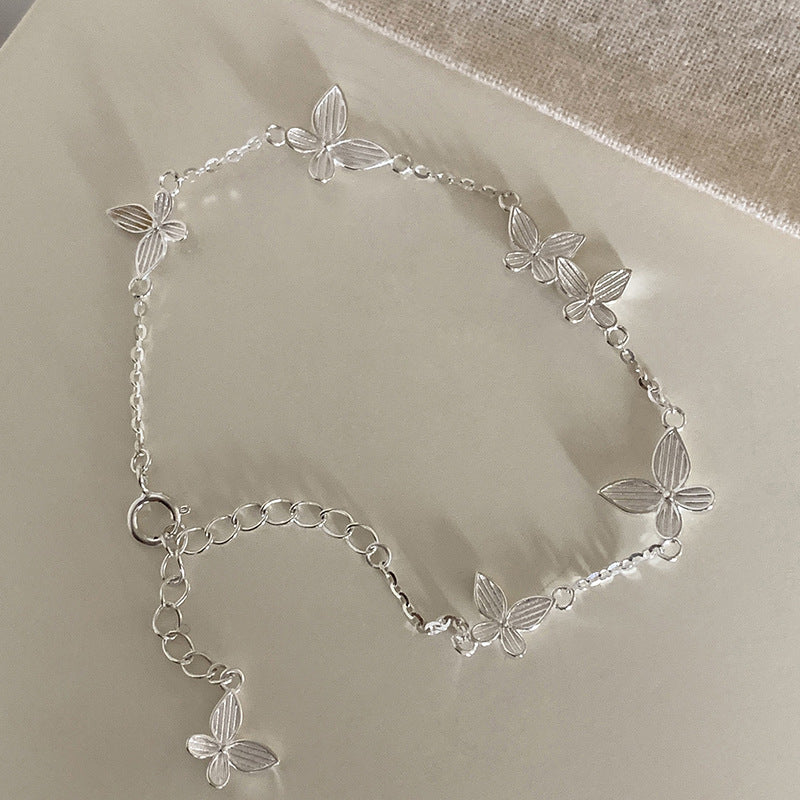 [Special Offer Products] Natural Irregular Pearl S925 Sterling Silver Bracelet Women's Beaded Crushed Silver Cold Wind Niche Temperament Versatile Jewelry