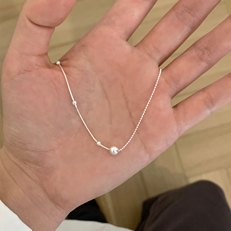 [Special Offer Products] AB chain niche design accessories pearl necklace women's simple cold style fashion temperament short versatile collarbone chain