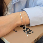 [Special Offer Products] Natural Irregular Pearl S925 Sterling Silver Bracelet Women's Beaded Crushed Silver Cold Wind Niche Temperament Versatile Jewelry