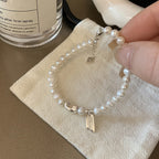 [Special Offer Products] Natural Irregular Pearl S925 Sterling Silver Bracelet Women's Beaded Crushed Silver Cold Wind Niche Temperament Versatile Jewelry