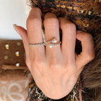 [Special Offer Products] New Medieval Twist Pearl Opening Ring Women's Retro Light Luxury Fashion Ring High Sense Versatile Ring Women