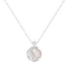 [Special Offer Products] Niche Simple Style Plain Silver Pearl Sapphire Necklace Women's ins Versatile Collarbone Chain Premium Jewelry