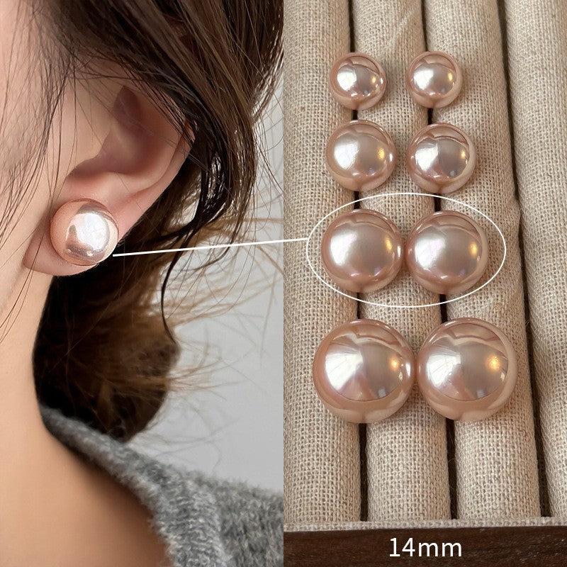 [Special Offer Products] 925 Silver Needle INS Star Same Pearl Stud Earrings Women's Simple Retro Temperament Versatile Earrings Niche Earrings