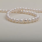 9-10Mm large pearl mother chain work in progress Natural freshwater pearls Near round loose beads DIY jewelry accessories round beads