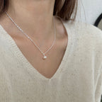 [Special Offer Products] AB Chain Pearl Necklace Women's Light Luxury Asymmetrical Design Sense Simple ins Style Fashion Versatile Clavicle Chain