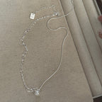 [Special Offer Products] AB Chain Pearl Necklace Women's Light Luxury Asymmetrical Design Sense Simple ins Style Fashion Versatile Clavicle Chain
