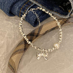 [Special Offer Products] Natural Irregular Pearl S925 Sterling Silver Bracelet Women's Beaded Crushed Silver Cold Wind Niche Temperament Versatile Jewelry