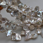 Baroque special-shaped beads natural freshwater large petals pearl necklace work in progress DIY handmade materials jewelry accessories
