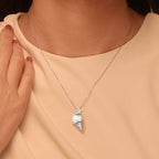 European and American summer new pearl ice cream necklace fashionable niche design sense collarbone chain vacuum plated 18K gold
