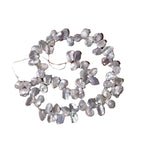 8-10Mm fine petal baroque special-shaped natural freshwater pearl irregular loose bead DIY cold light broken silver