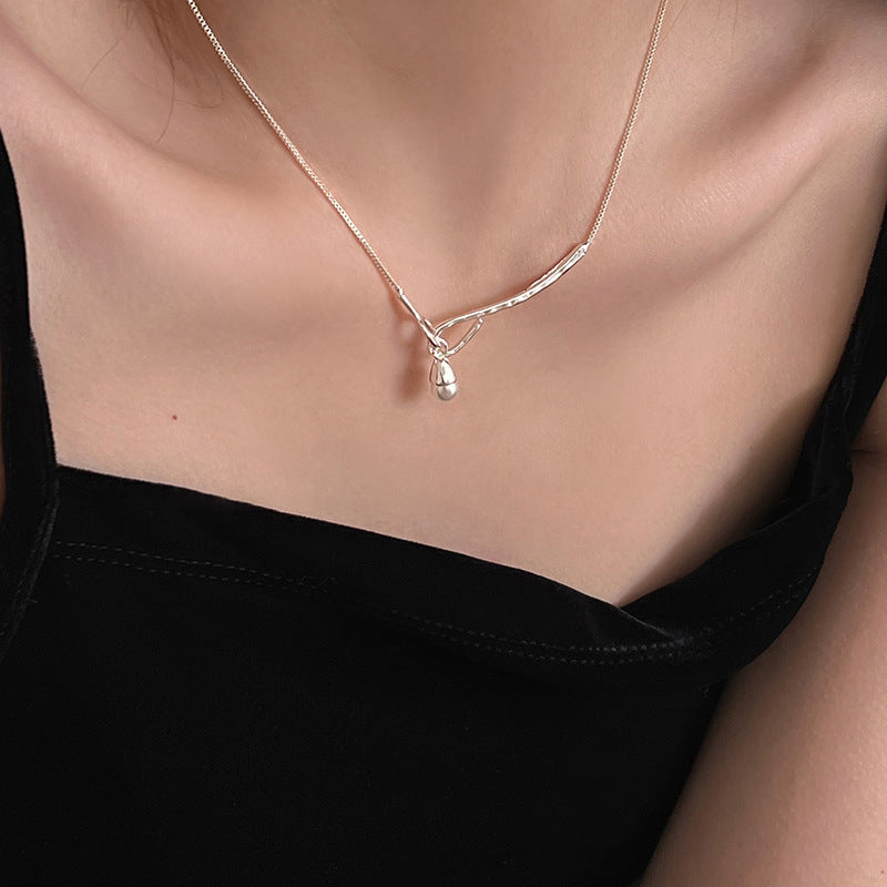 [Special Offer Products] Freshwater Pearl Necklace Light Luxury Niche Premium Design Clavicle Chain New Popular Simple Temperament Necklace