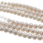 Big White Beads 9-11-13 mm Natural Freshwater Near Round Pearl Necklace work in progress Pearl Jewelry Accessories DIY Loose Beads