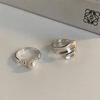 [Special Offer Products] Niche Design Pearl Ring Women's New ins Stylish, Simple and Versatile Cold Wind Index Finger Ring Adjustable