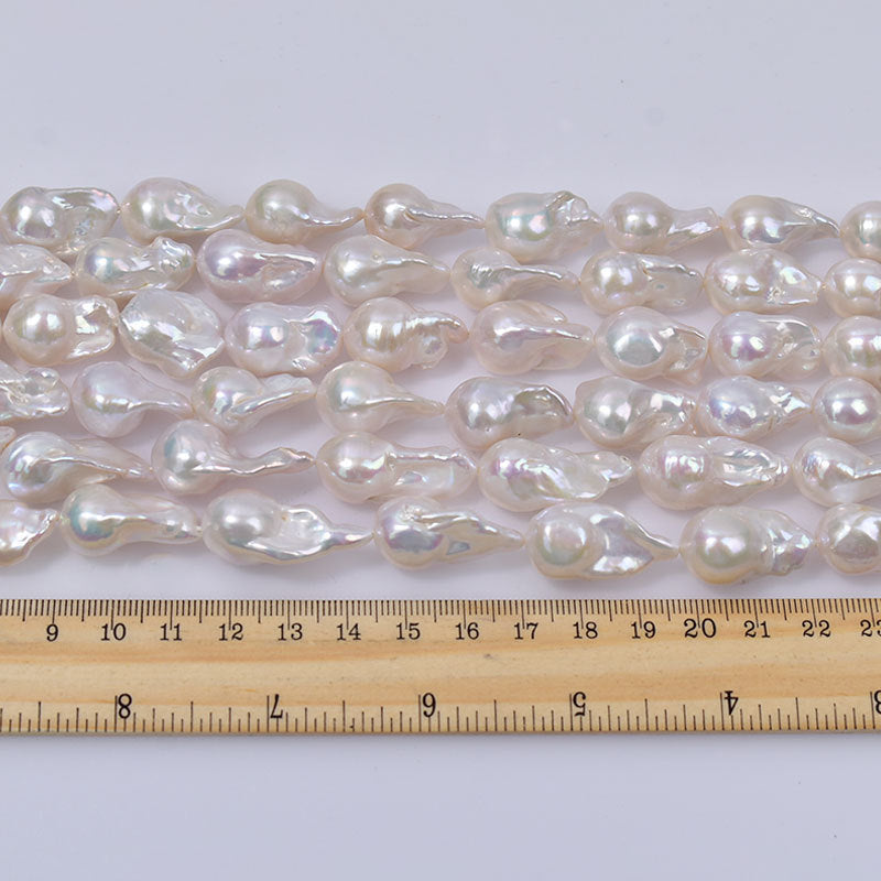 New 12-22mm Baroque Mermaid Pearl Freshwater Irregular Pearl Natural Shaped Bead String DIY Accessories