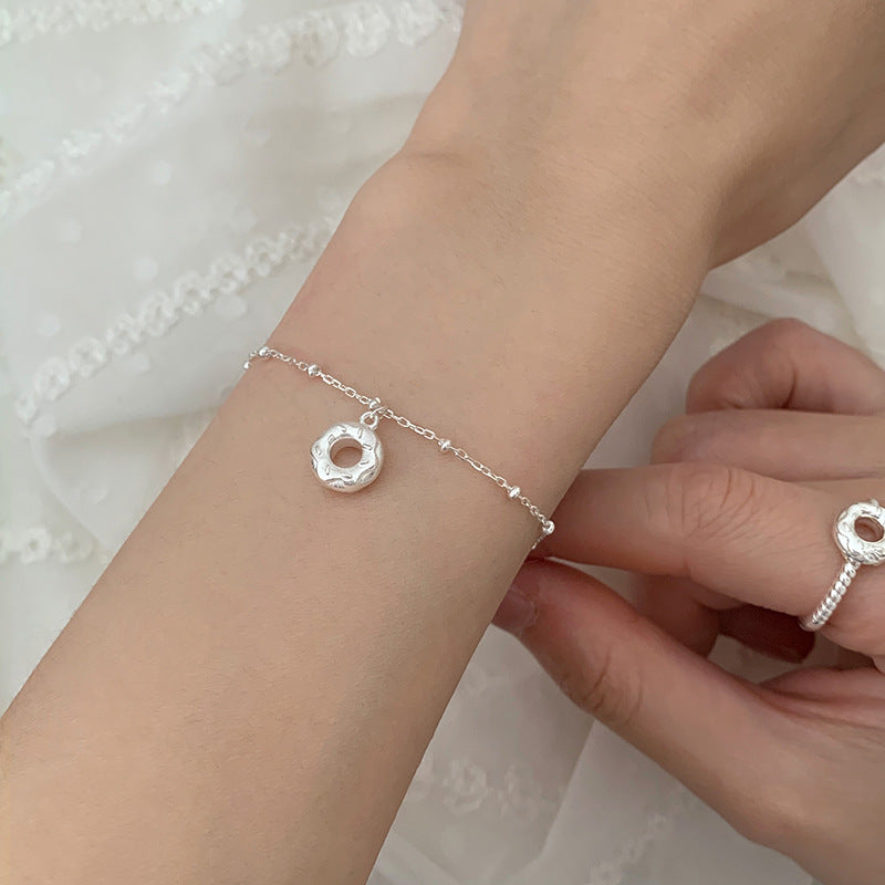 [Special Offer Products] Natural Irregular Pearl S925 Sterling Silver Bracelet Women's Beaded Crushed Silver Cold Wind Niche Temperament Versatile Jewelry