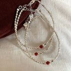 [Special Offer Products] Natural Irregular Pearl S925 Sterling Silver Bracelet Women's Beaded Crushed Silver Cold Wind Niche Temperament Versatile Jewelry