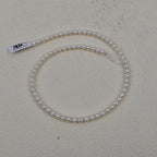 Natural freshwater pearl egg round 6-7mmAK nearly round necklace bracelet work in progress jewelry handmade DIY accessories