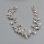 Baroque special-shaped beads natural freshwater large petals pearl necklace work in progress DIY handmade materials jewelry accessories
