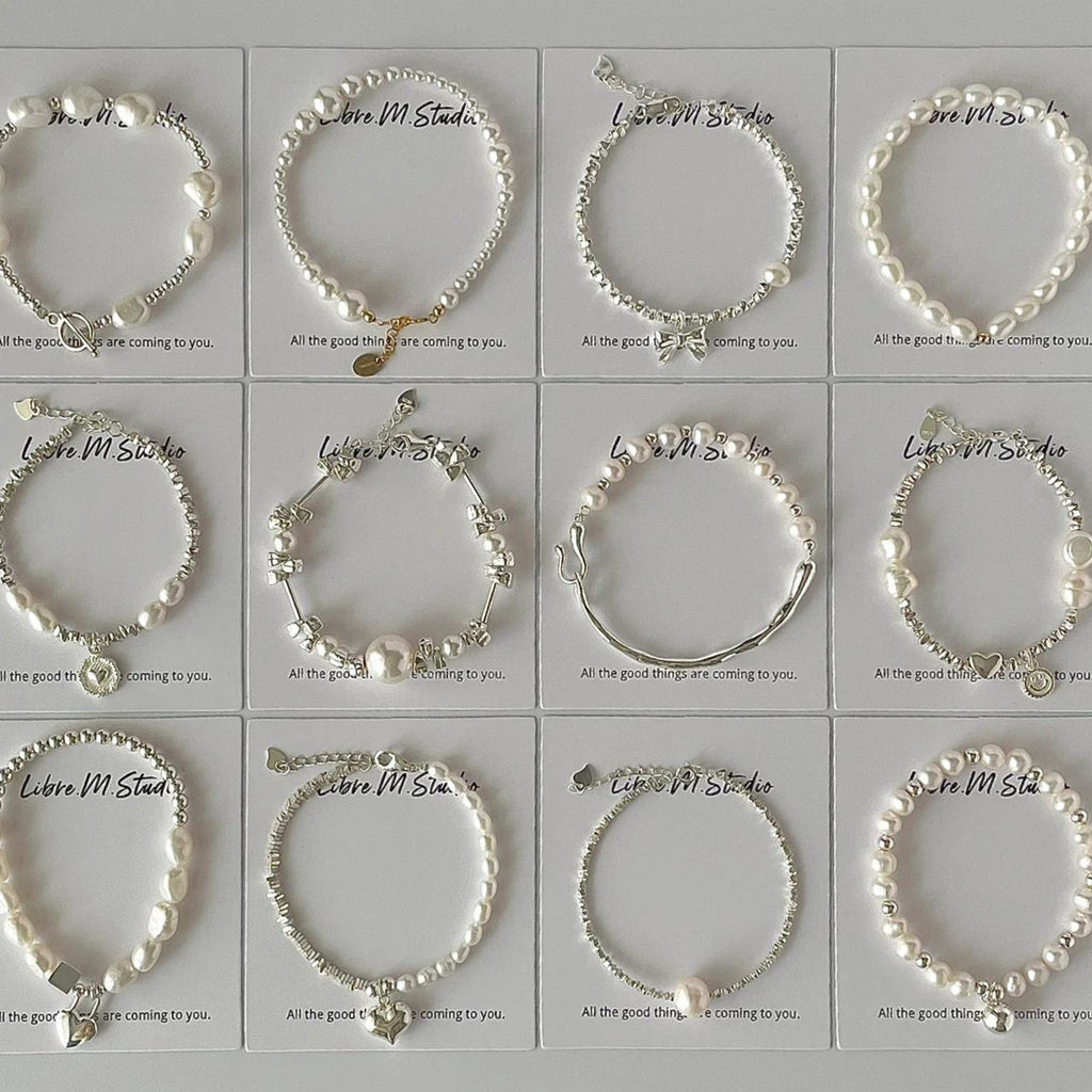 [Special Offer Products] Natural Irregular Pearl S925 Sterling Silver Bracelet Women's Beaded Crushed Silver Cold Wind Niche Temperament Versatile Jewelry