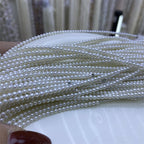 Mini Approx. 2.5-3 mm Near Round Pearl Natural Freshwater Pearl Necklace work in progress Small Pearl Loose Bead DIY Accessories
