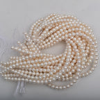 9-10Mm large pearl mother chain work in progress Natural freshwater pearls Near round loose beads DIY jewelry accessories round beads