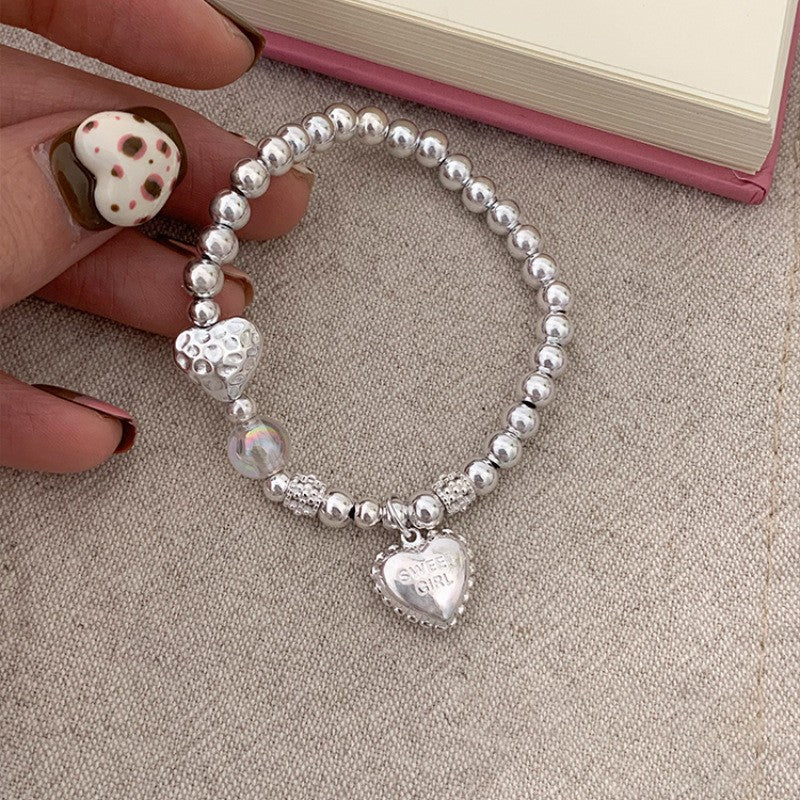 [Special Offer Products] Natural Irregular Pearl S925 Sterling Silver Bracelet Women's Beaded Crushed Silver Cold Wind Niche Temperament Versatile Jewelry