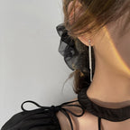 [Special Offer Products] Light Luxury Pearl Double Layer Earrings Combination Silver Needle Premium Sense Diamond-set Earclips Niche Stud Earrings Temperament Women's Simple Earrings