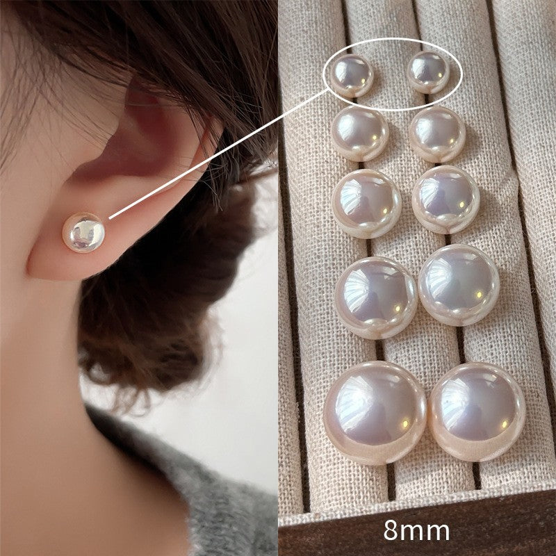 [Special Offer Products] 925 Silver Needle INS Star Same Pearl Stud Earrings Women's Simple Retro Temperament Versatile Earrings Niche Earrings