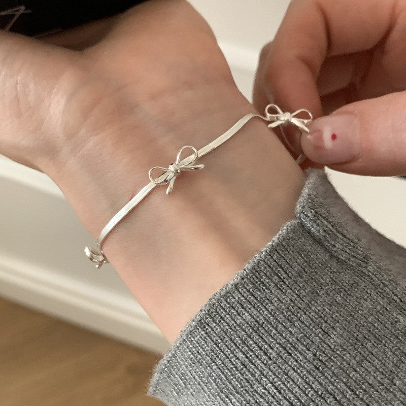 [Special Offer Products] Natural Irregular Pearl S925 Sterling Silver Bracelet Women's Beaded Crushed Silver Cold Wind Niche Temperament Versatile Jewelry