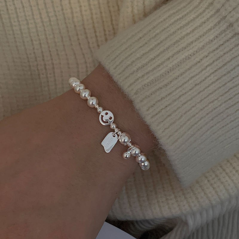 [Special Offer Products] Natural Irregular Pearl S925 Sterling Silver Bracelet Women's Beaded Crushed Silver Cold Wind Niche Temperament Versatile Jewelry