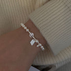 [Special Offer Products] Natural Irregular Pearl S925 Sterling Silver Bracelet Women's Beaded Crushed Silver Cold Wind Niche Temperament Versatile Jewelry