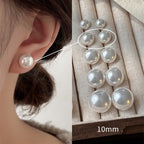 [Special Offer Products] 925 Silver Needle INS Star Same Pearl Stud Earrings Women's Simple Retro Temperament Versatile Earrings Niche Earrings